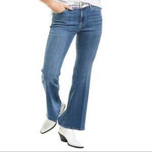 Frame Denim Le Pixie Redgrave Silver Foil High-Rise Flare Leg Jean (25)